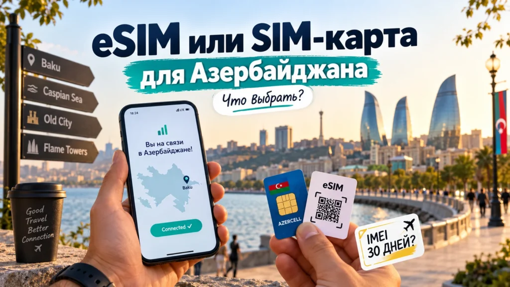 eSIM или SIM-карта для Азербайджана — что выбрать туристу