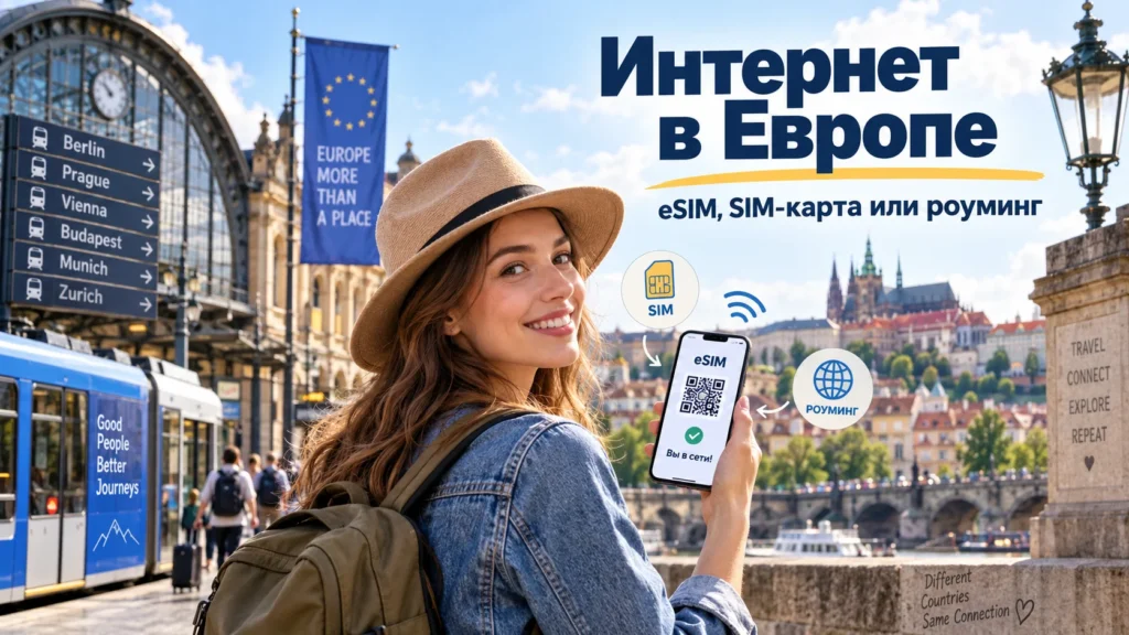Интернет в Европе для туристов — eSIM, SIM-карта или роуминг