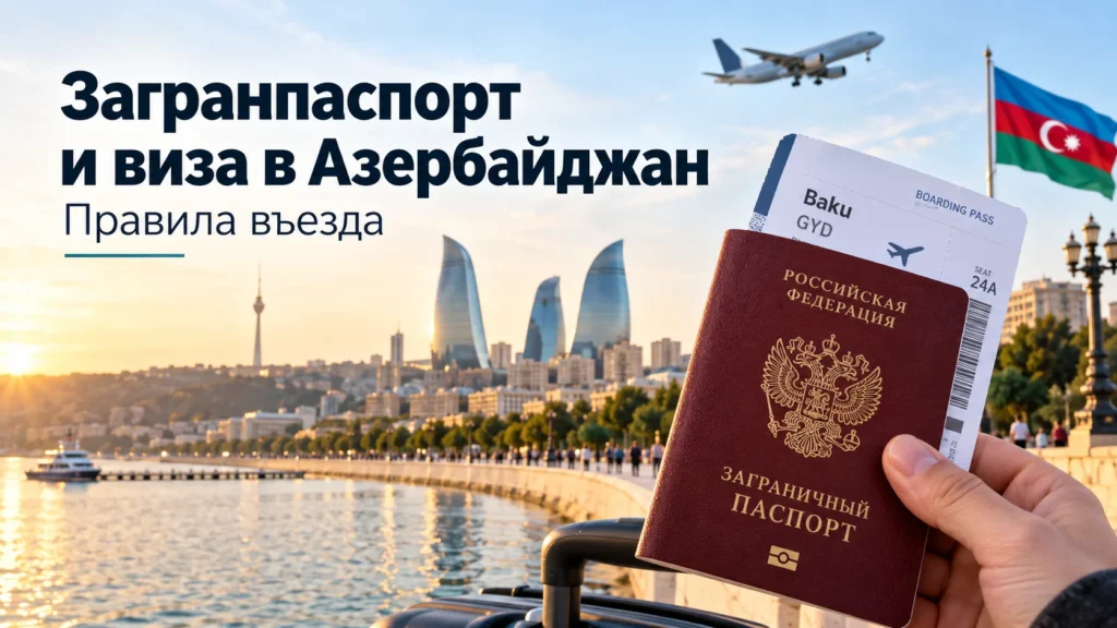 Нужен ли загранпаспорт и виза в Азербайджан — правила въезда для россиян