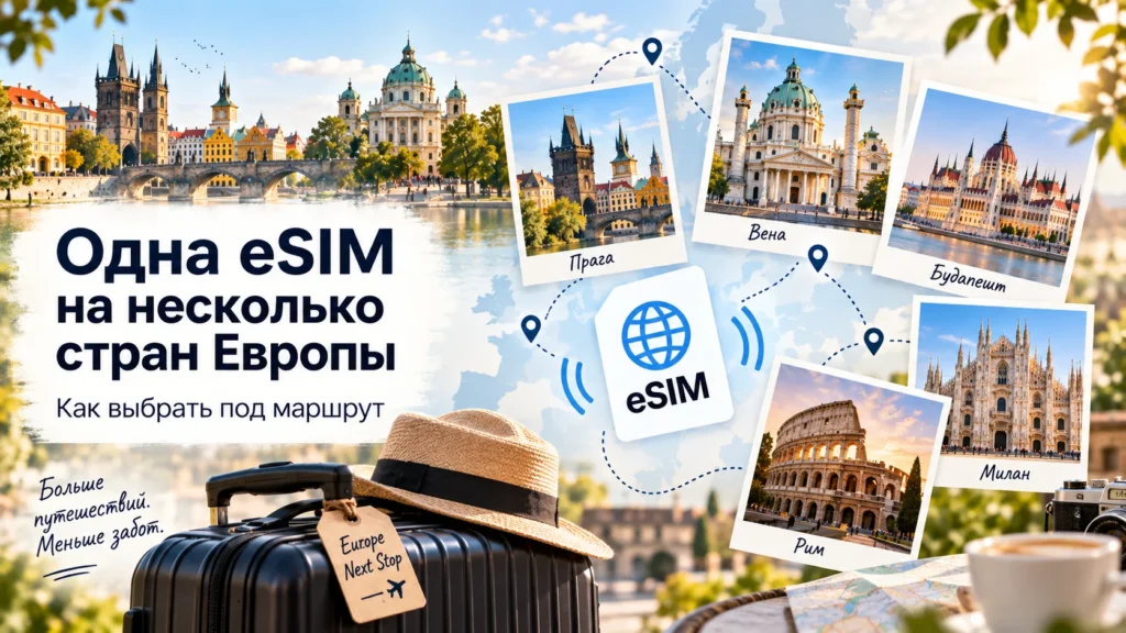Одна eSIM на несколько стран Европы — как выбрать под маршрут