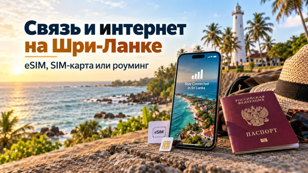 Связь и интернет на Шри-Ланке — eSIM, SIM-карта или роуминг