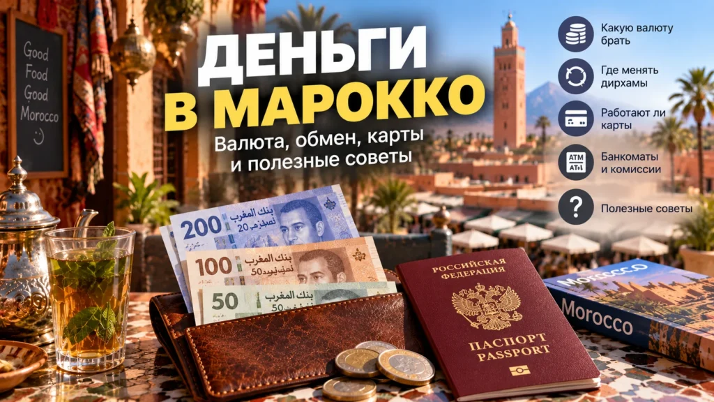 Деньги в Марокко — какую валюту брать, где менять дирхамы и работают ли карты