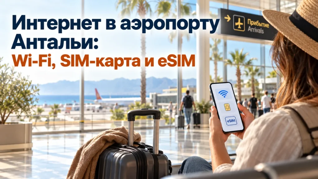 Интернет в аэропорту Антальи — бесплатный Wi-Fi, SIM-карта и eSIM для туристов