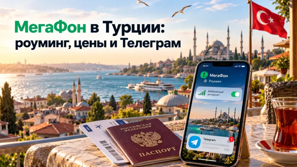 МегаФон в Турции — роуминг, мобильный интернет и Telegram на фоне Стамбула