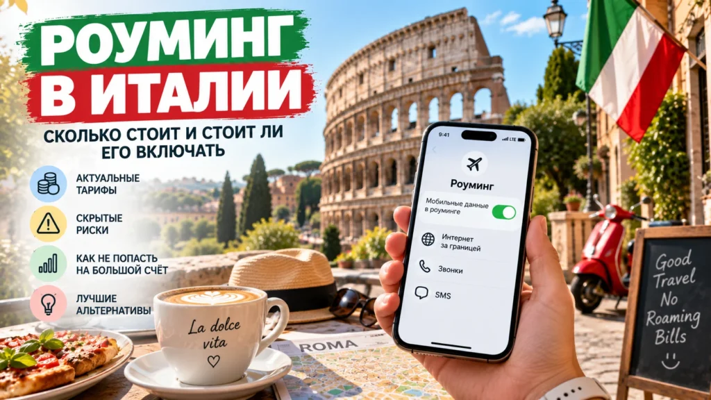 Роуминг в Италии — сколько стоит и стоит ли его включать
